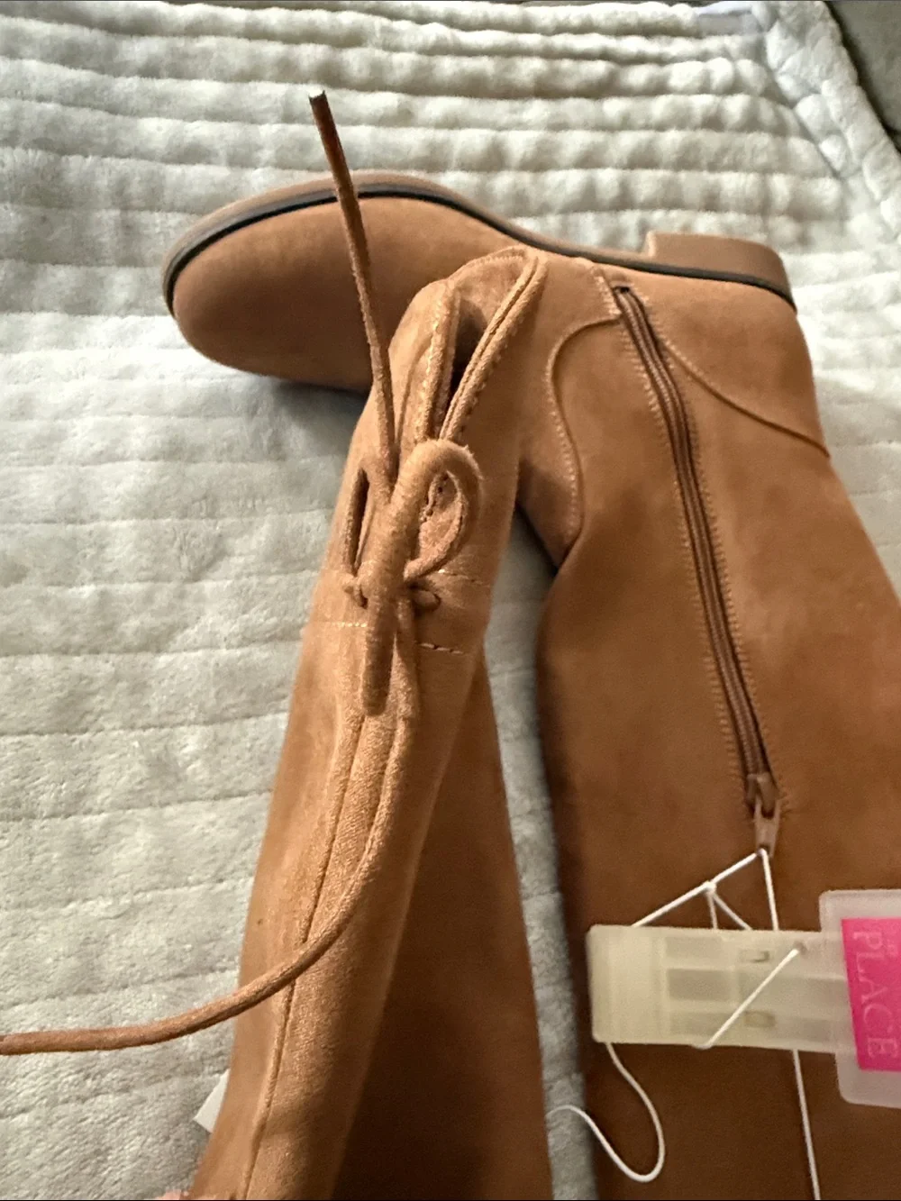 The Children's Place Girls Tan Knee-High Boots
